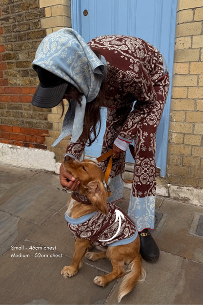 Chocolate Bandana Dog Jumper | Never Fully Dressed Trending