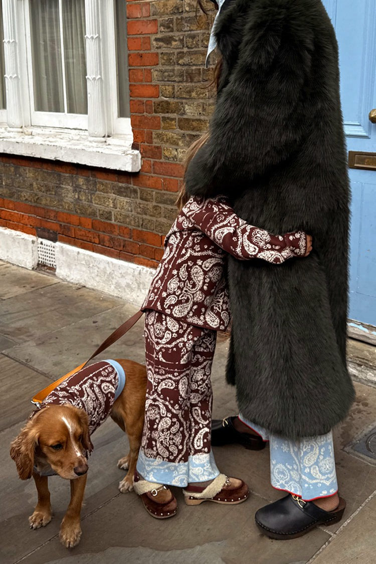 Chocolate Bandana Dog Jumper | Never Fully Dressed Trending