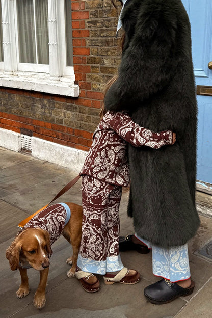 Chocolate Bandana Dog Jumper | Never Fully Dressed Trending