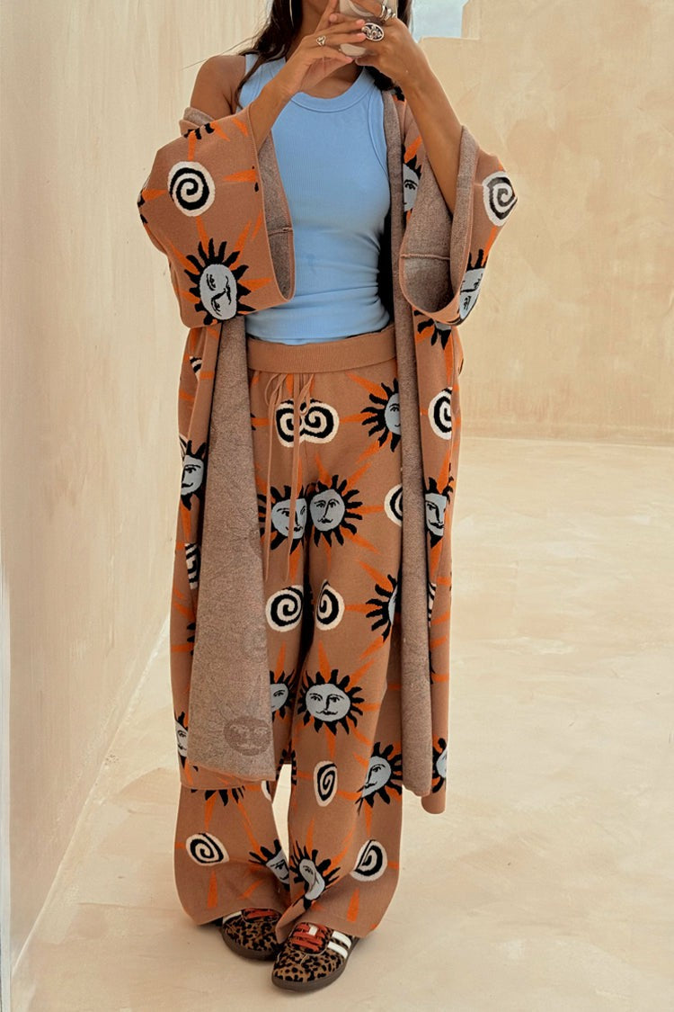 Tan Sun Knit Trousers | Never Fully Dressed Top Pick