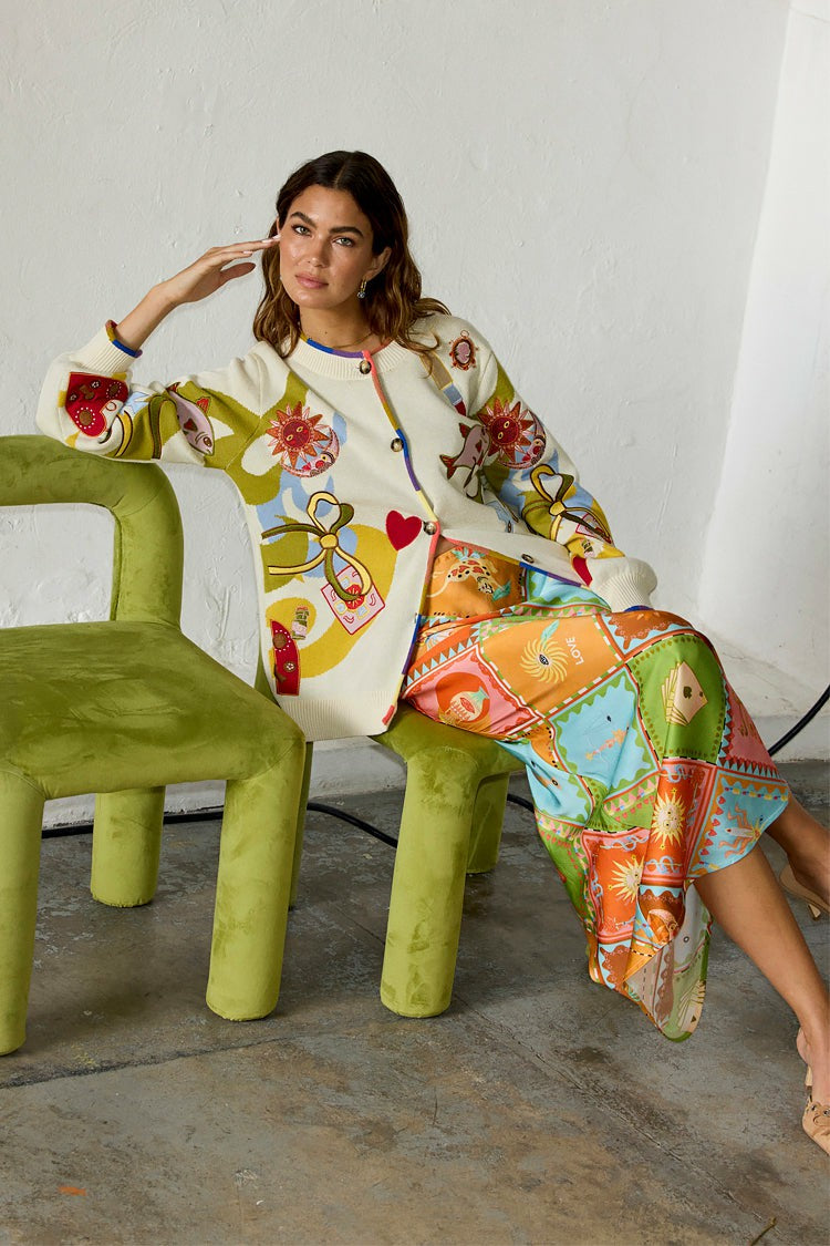 Multi Enchanted Cardigan | Never Fully Dressed Premium