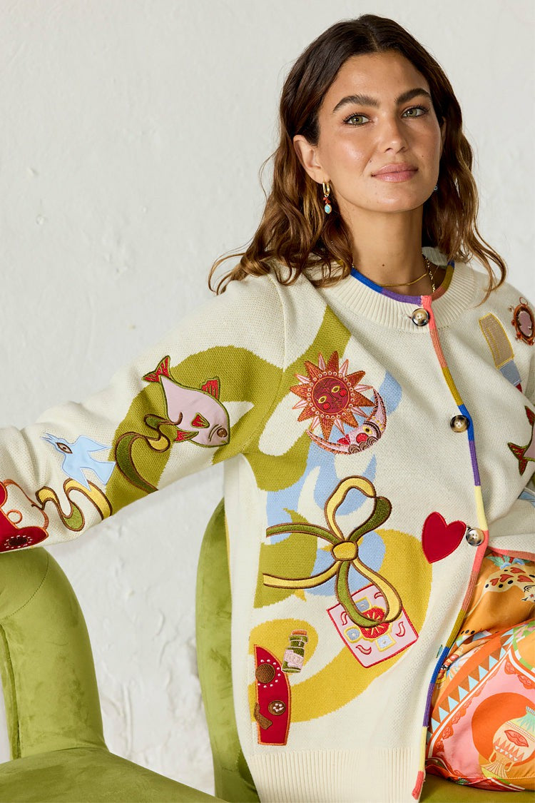 Multi Enchanted Cardigan | Never Fully Dressed Premium