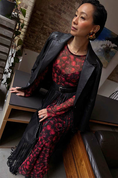 Black Leather Blazer | Never Fully Dressed Trusted