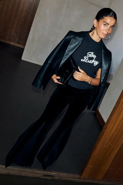 Black Leather Blazer | Never Fully Dressed Trusted