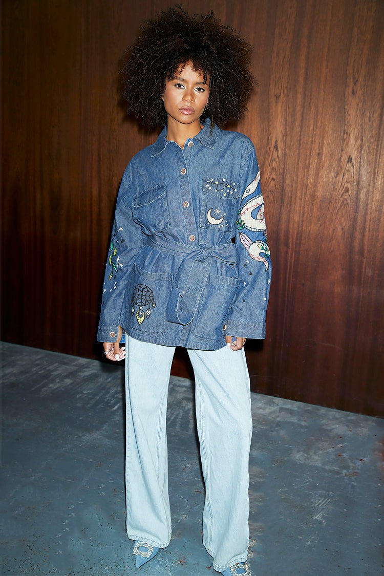 Denim Manifestation Jacket | Never Fully Dressed Sale