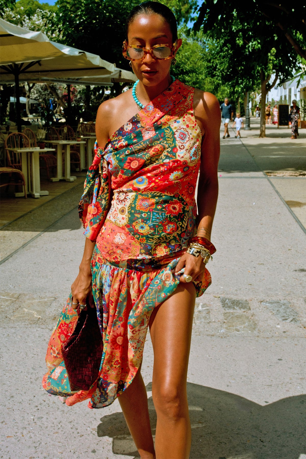 Tapestry Tie Shoulder Top | Never Fully Dressed Exclusive