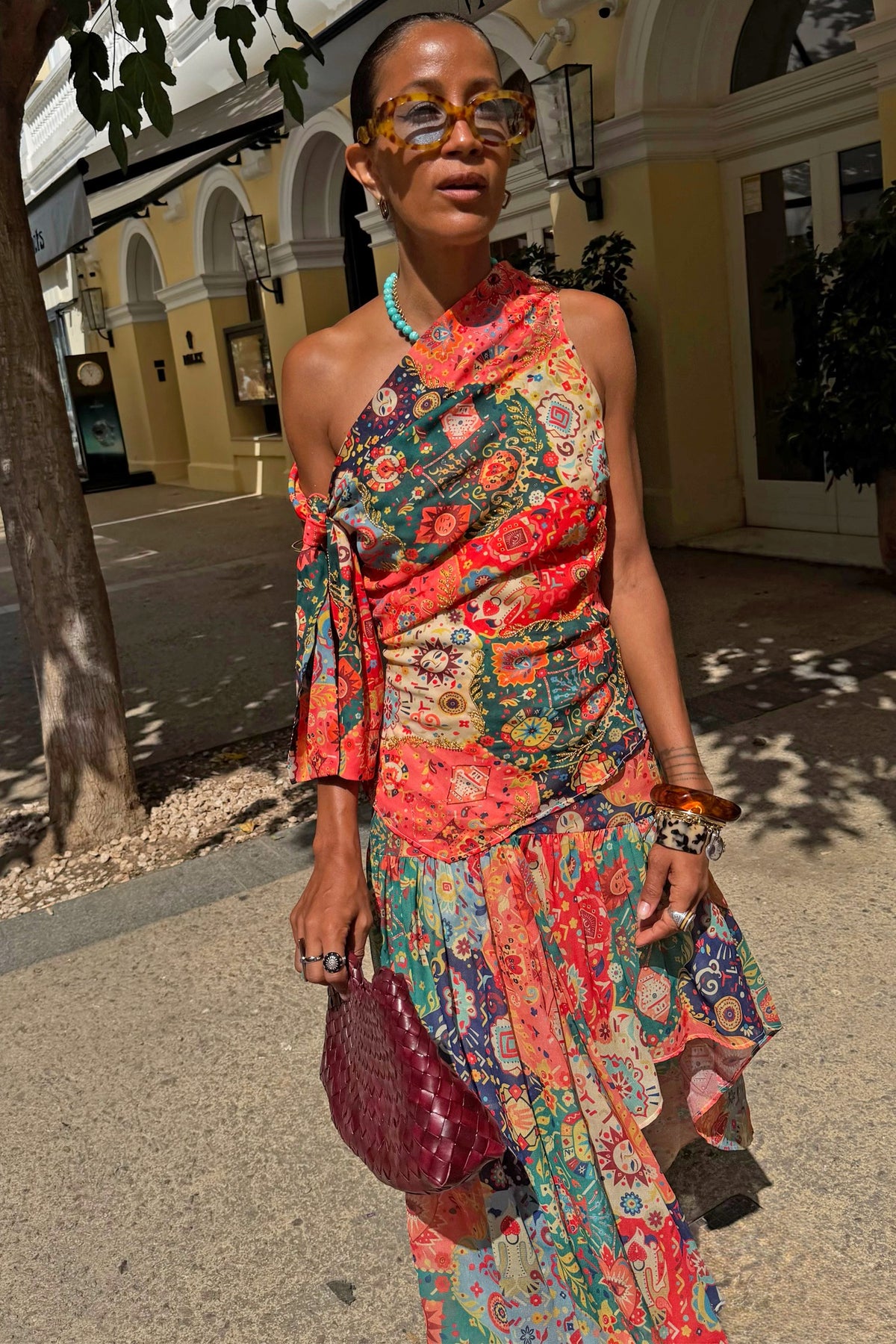 Tapestry Tie Shoulder Top | Never Fully Dressed Exclusive