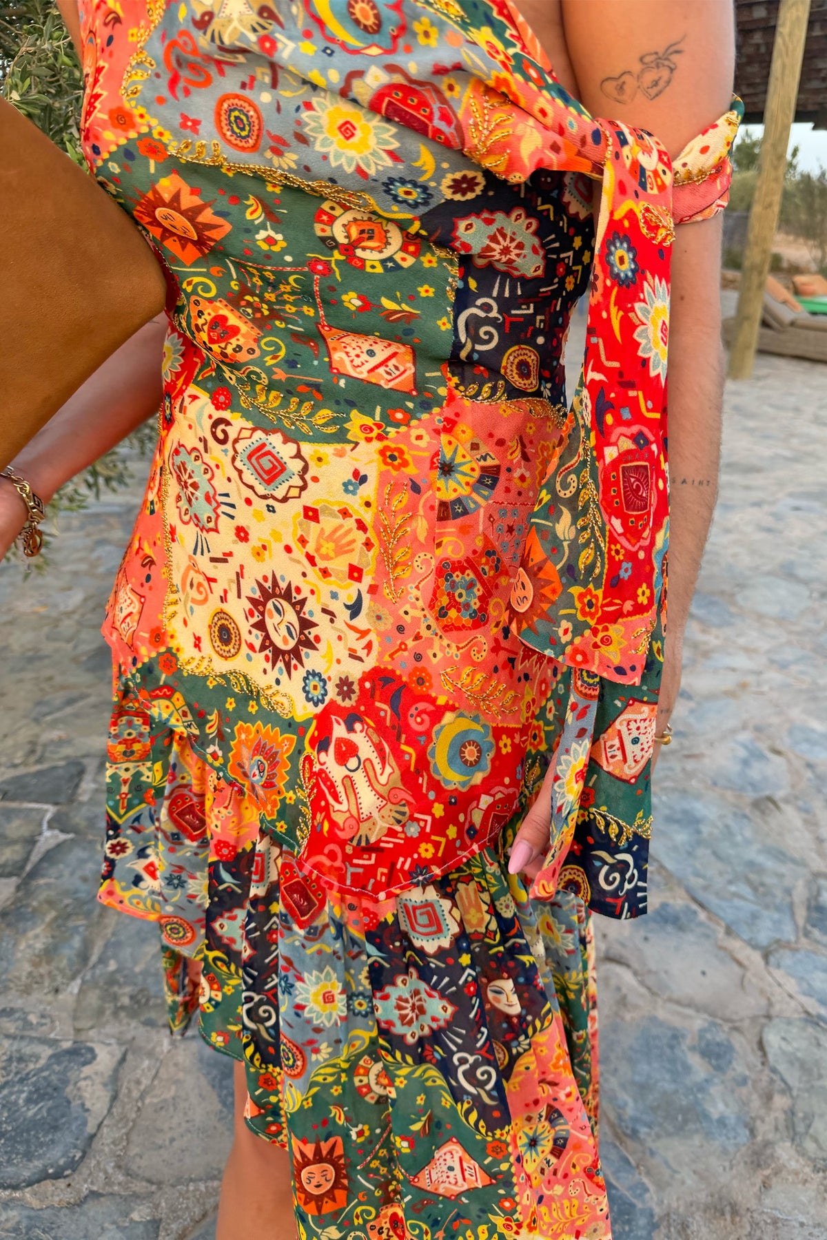 Tapestry Tie Shoulder Top | Never Fully Dressed Exclusive