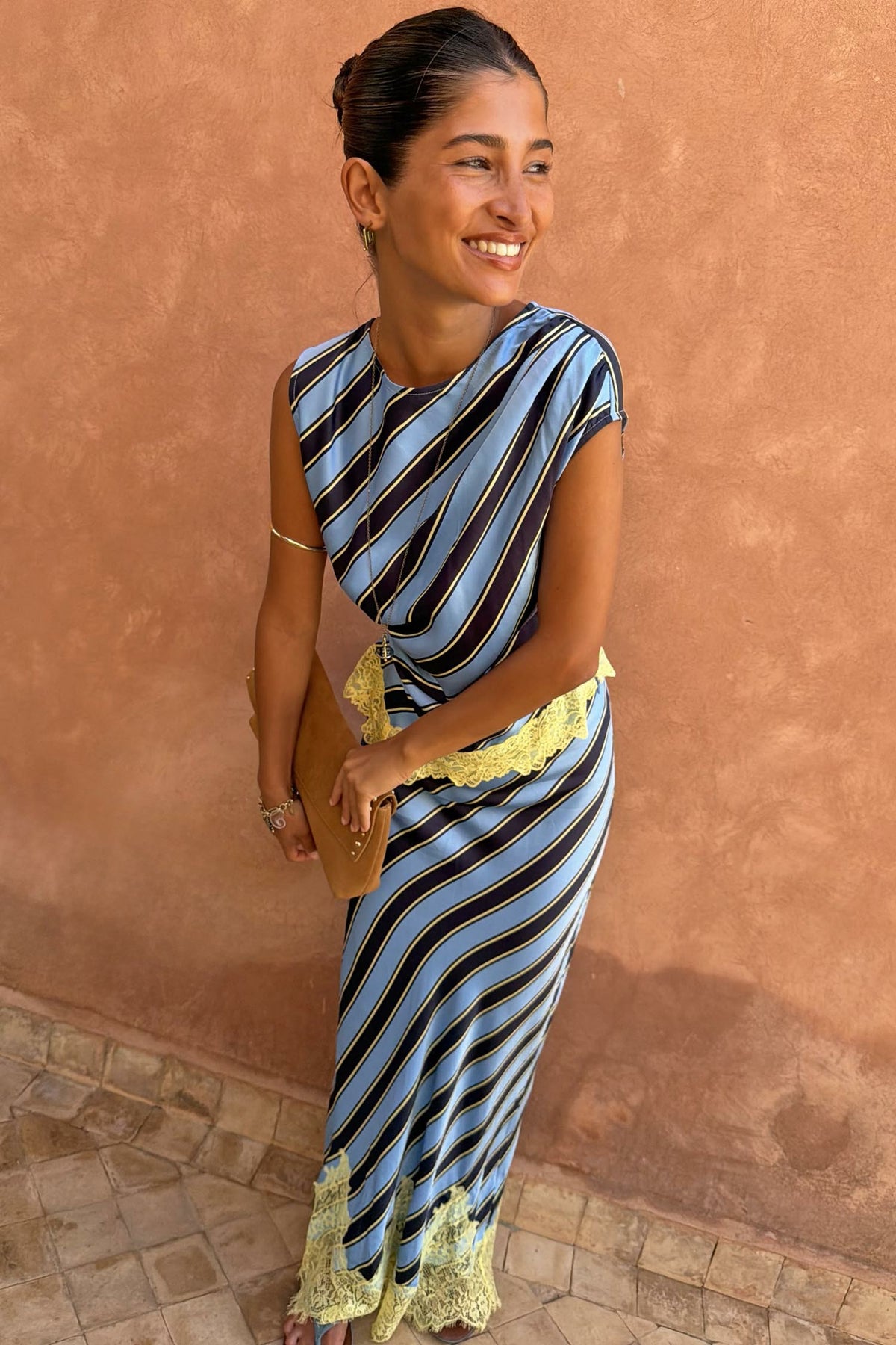 Stripe A-Symmetrical Top | Never Fully Dressed Latest