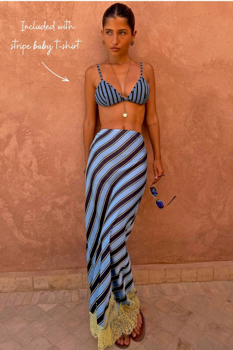 Stripe Maeva Midi Skirt | Never Fully Dressed Best Price