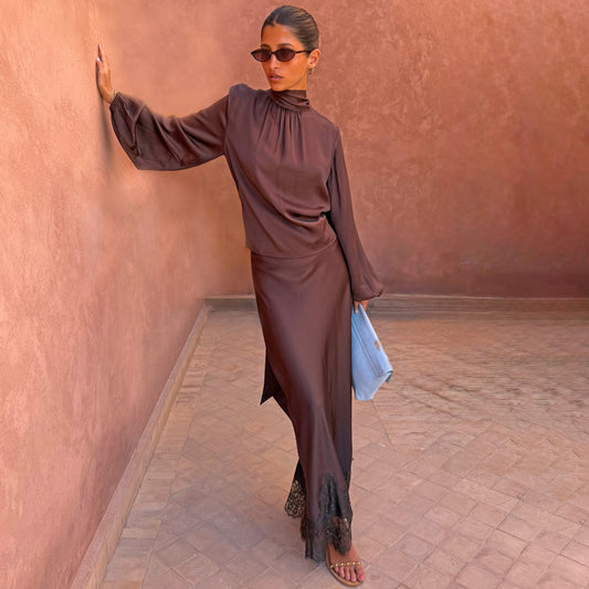 Chocolate Midi Maeva Skirt | Never Fully Dressed Popular
