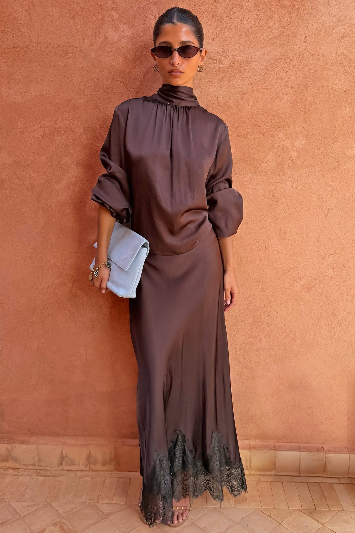 Chocolate Midi Maeva Skirt | Never Fully Dressed Popular