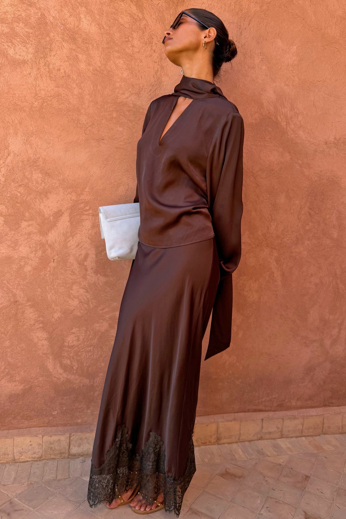 Chocolate Midi Maeva Skirt | Never Fully Dressed Popular