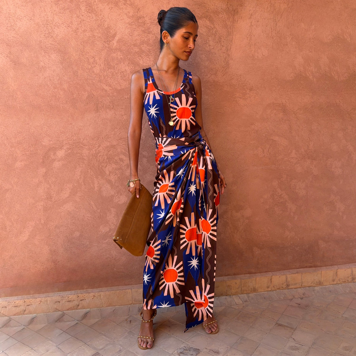 Chocolate & Blue Sun Jaspre Skirt | Never Fully Dressed Classic