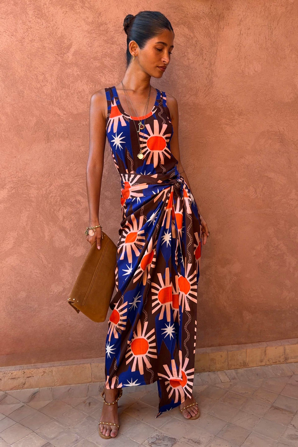 Chocolate & Blue Sun Jaspre Skirt | Never Fully Dressed Classic