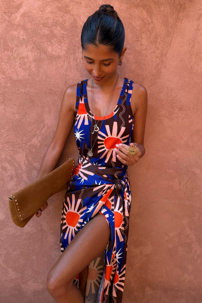 Chocolate & Blue Sun Jaspre Skirt | Never Fully Dressed Classic