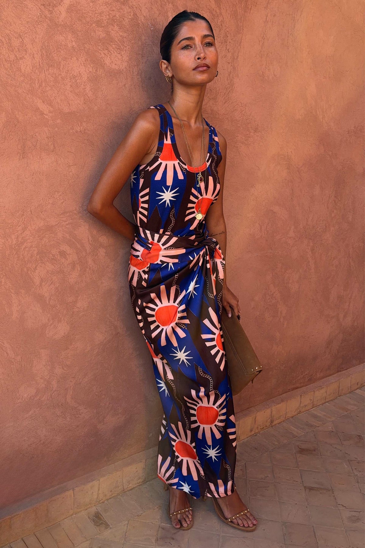 Chocolate & Blue Sun Jaspre Skirt | Never Fully Dressed Classic