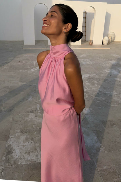 Pink Billie Multi-wear Halterneck Top | Never Fully Dressed Essential