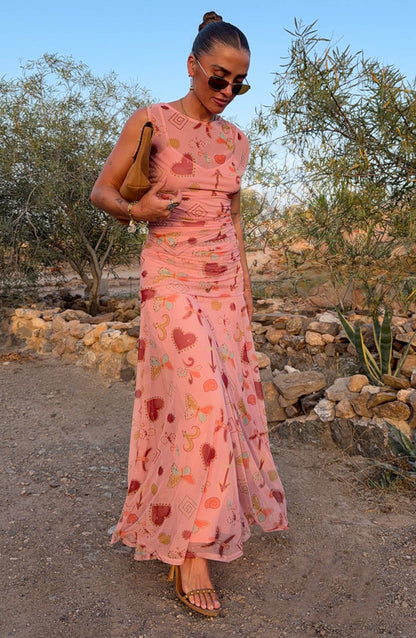Pink Astra Lace Maxi Skirt | Never Fully Dressed Premium