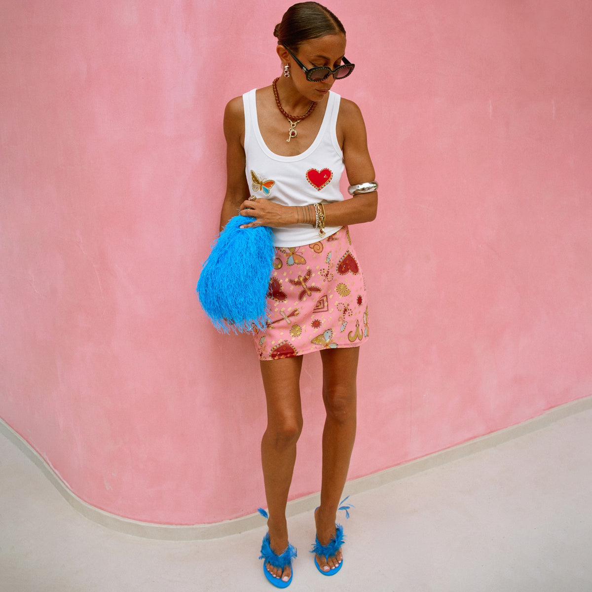 Pink Astra Mini Skirt | Never Fully Dressed Hot Sale
