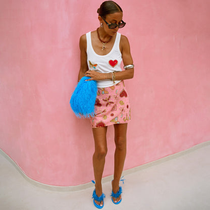 Pink Astra Mini Skirt | Never Fully Dressed Hot Sale