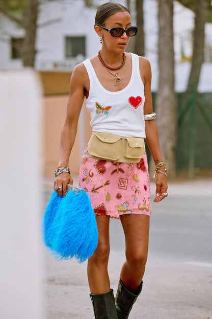 Pink Astra Mini Skirt | Never Fully Dressed Hot Sale