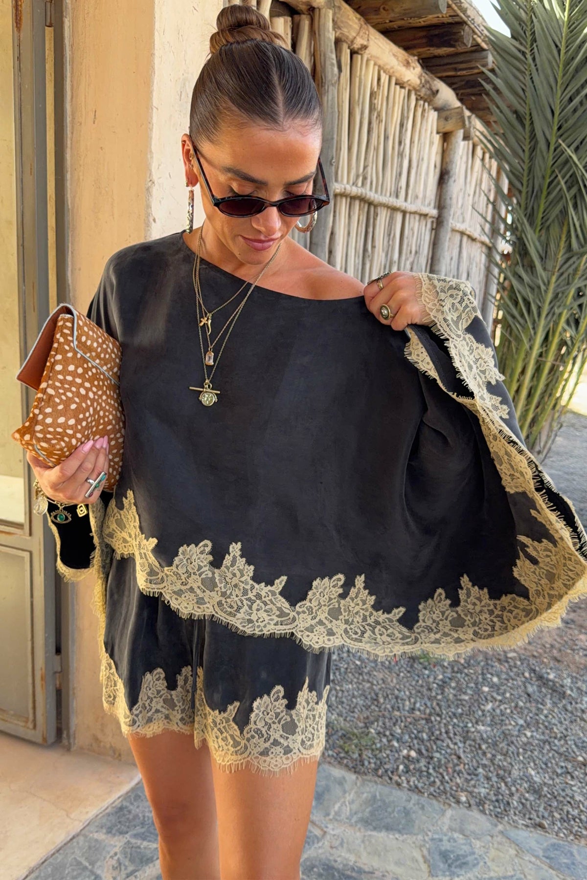 Grey Lace Maeva Shorts | Never Fully Dressed Best Seller