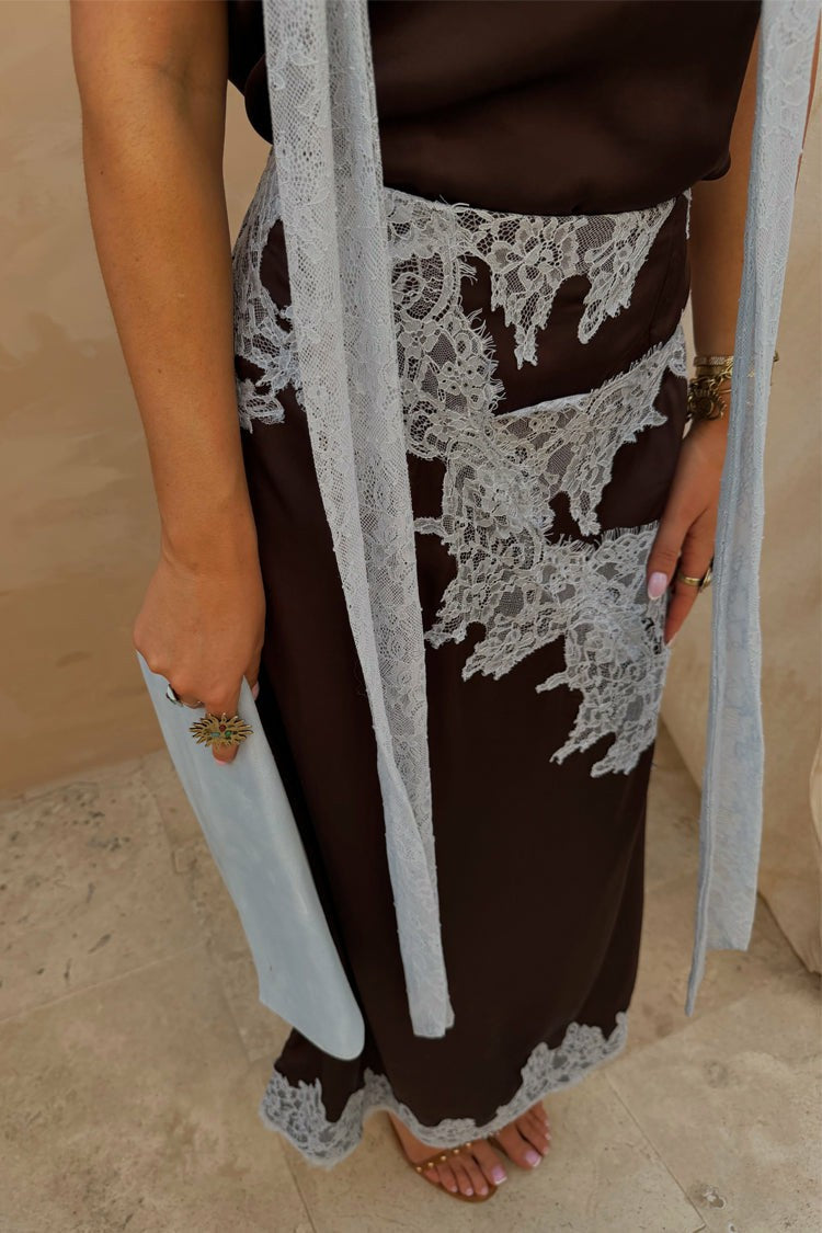 Chocolate Lily Skirt | Never Fully Dressed Featured