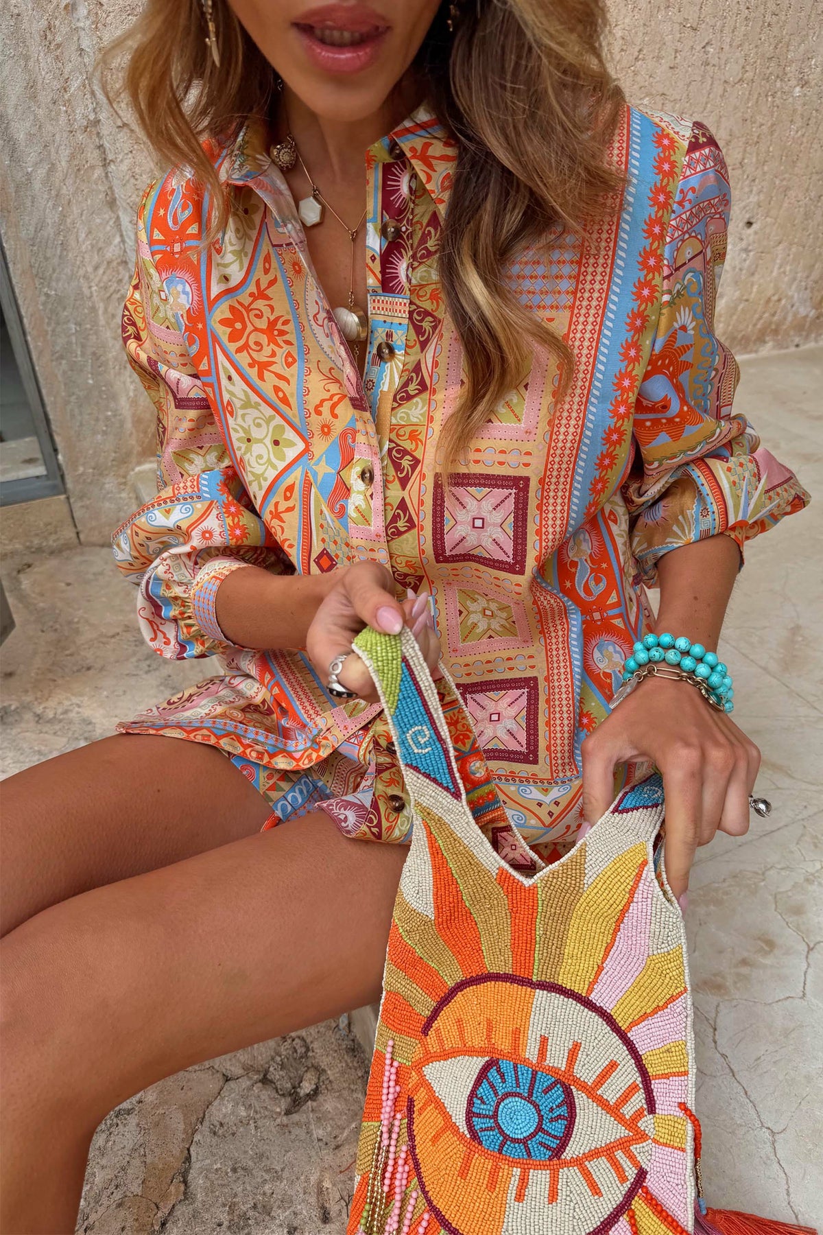 Dolce Vita Marley Patchwork Shirt | Never Fully Dressed Recommended