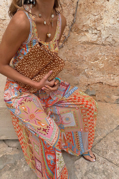 Dolce Vita Balloon Trousers in Tile Print | Never Fully Dressed Signature