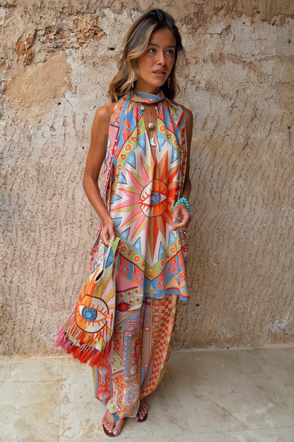 Dolce Vita Balloon Trousers in Tile Print | Never Fully Dressed Signature