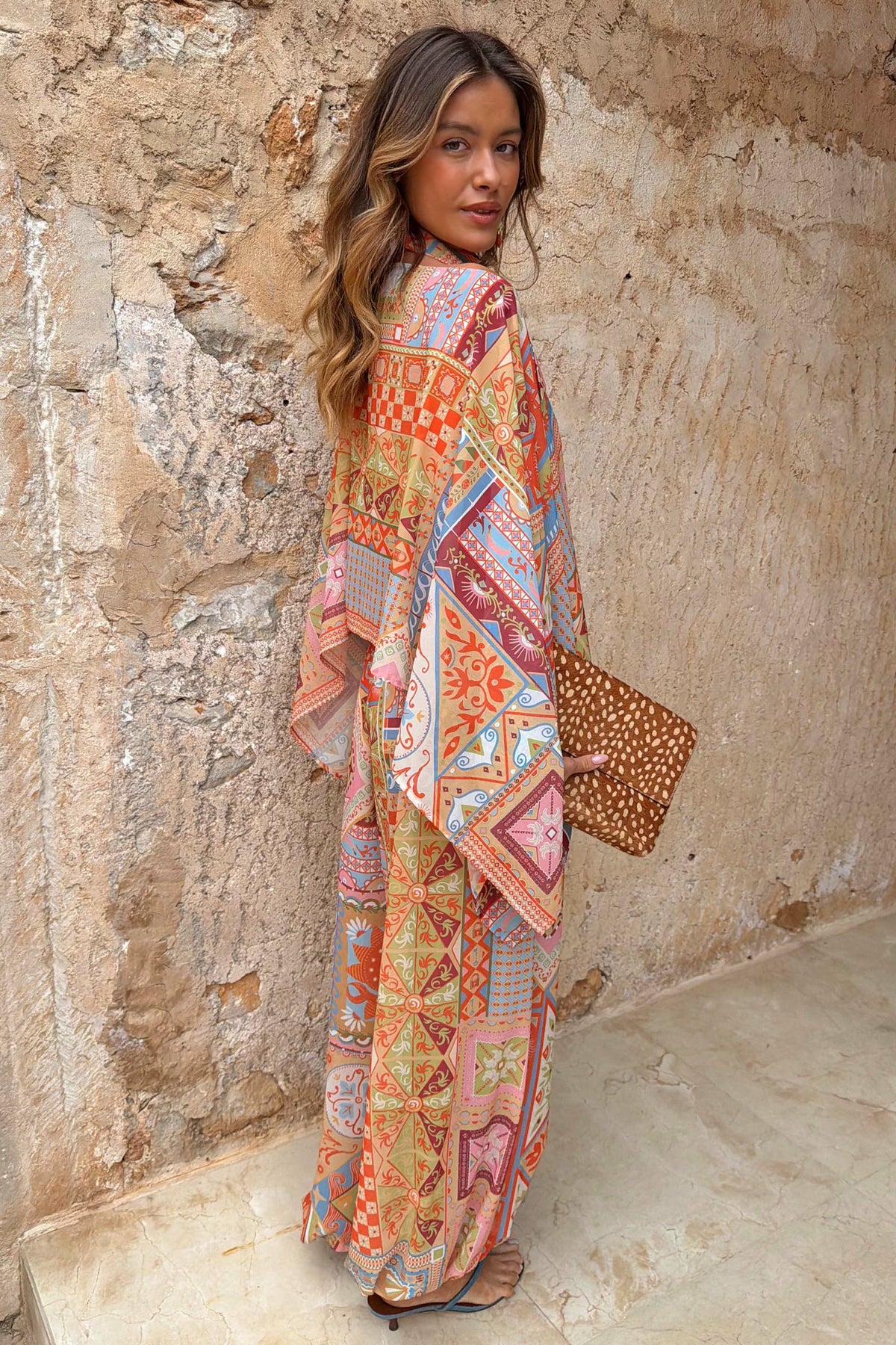 Dolce Vita Balloon Trousers in Tile Print | Never Fully Dressed Signature