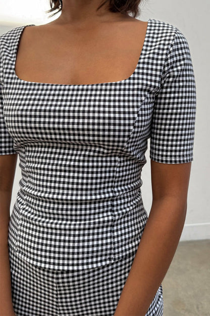 Gingham Top - Co-ord with Trousers | Never Fully Dressed Top Pick