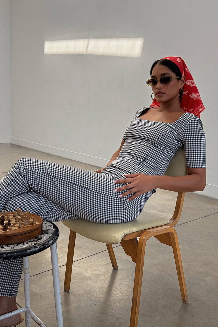 Gingham Top - Co-ord with Trousers | Never Fully Dressed Top Pick