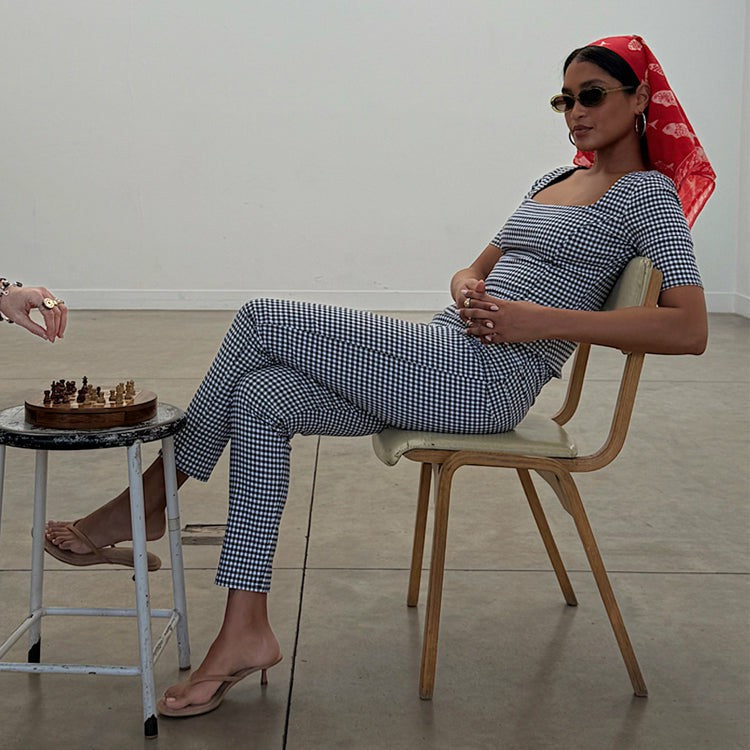 Gingham Trousers Co-ord | Never Fully Dressed Customer Favorite