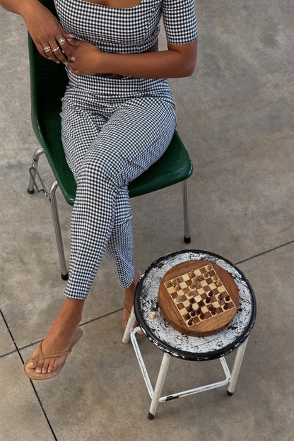 Gingham Trousers Co-ord | Never Fully Dressed Customer Favorite