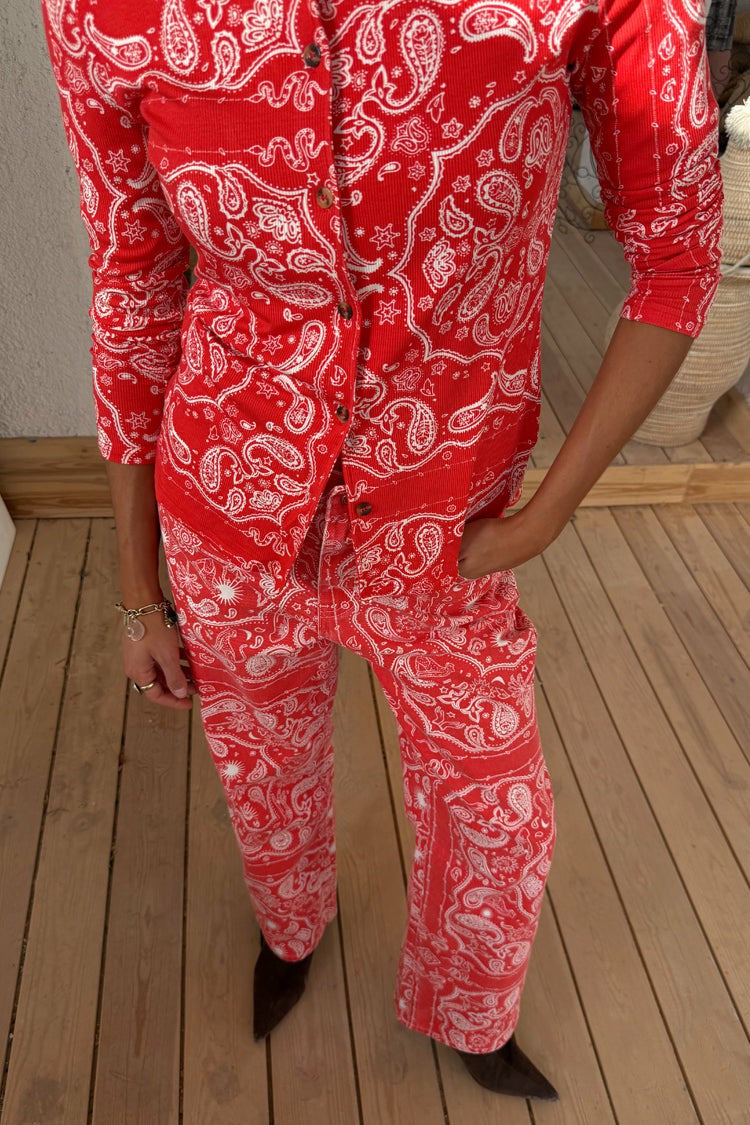 Red Bandana Jeans  London | Never Fully Dressed Hot Sale