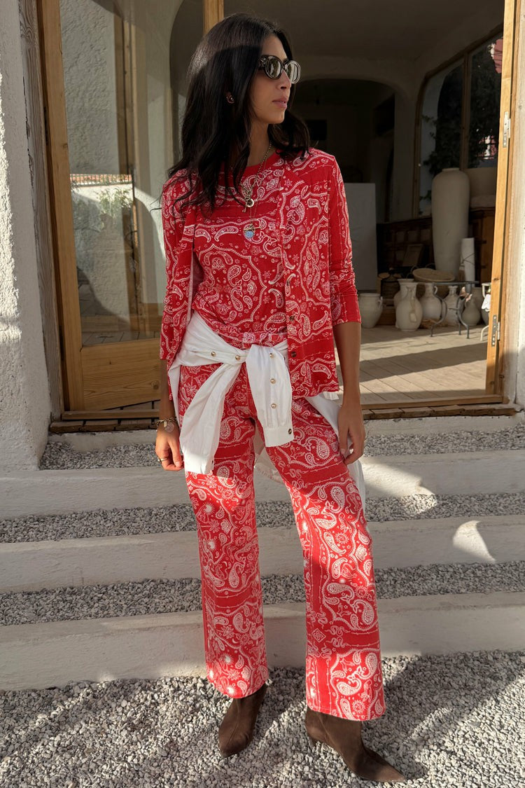 Red Bandana Jeans  London | Never Fully Dressed Hot Sale