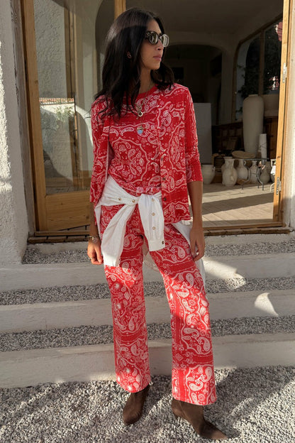 Red Bandana Jeans  London | Never Fully Dressed Hot Sale