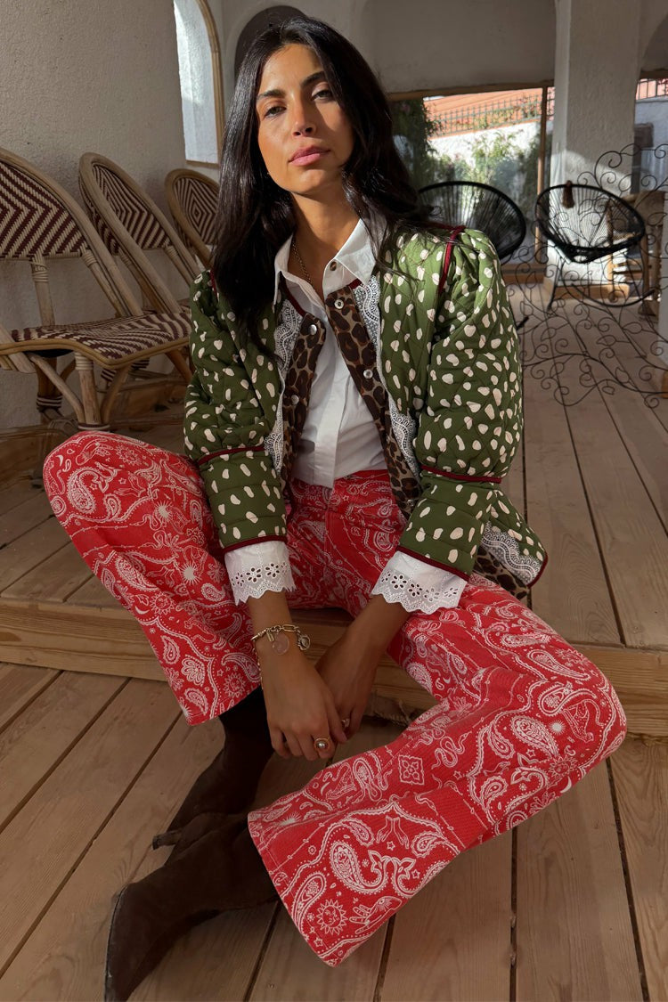 Red Bandana Jeans  London | Never Fully Dressed Hot Sale