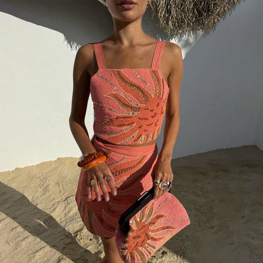 Pink Sol Beaded Top | Never Fully Dressed Special Offer