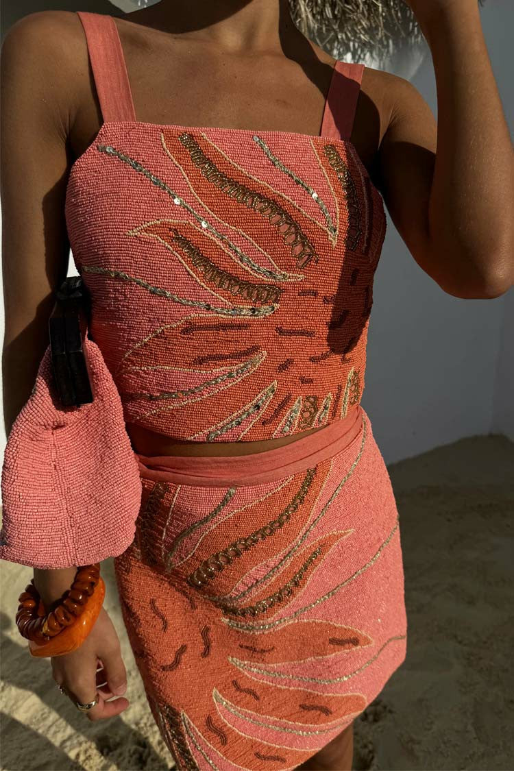 Pink Sol Beaded Top | Never Fully Dressed Special Offer