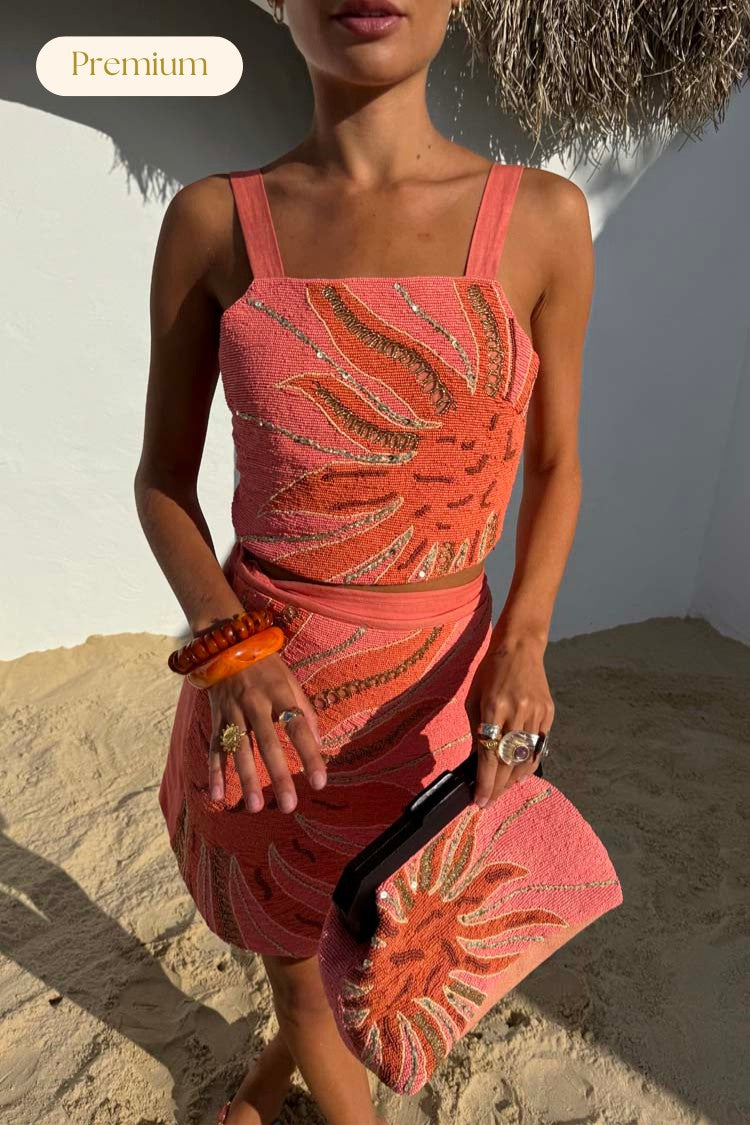Pink Sol Beaded Top | Never Fully Dressed Special Offer