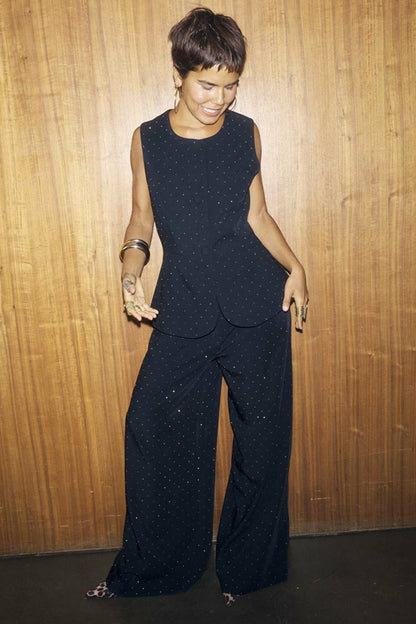 Black Hotfix Marnie Trousers | Never Fully Dressed Hot Sale