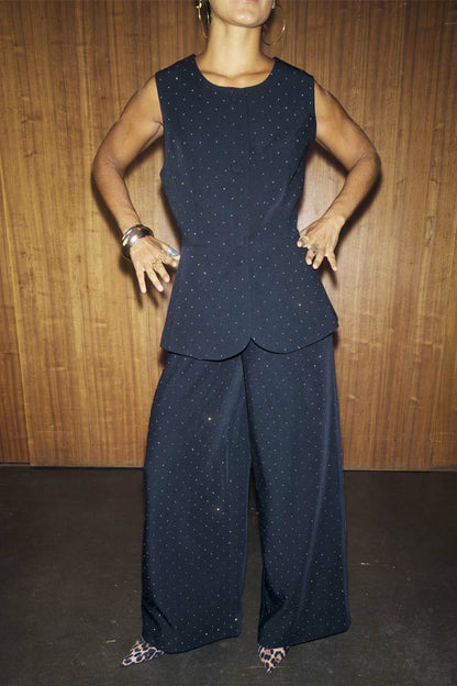 Black Hotfix Marnie Trousers | Never Fully Dressed Hot Sale