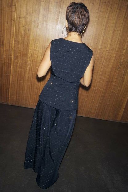Black Hotfix Marnie Trousers | Never Fully Dressed Hot Sale