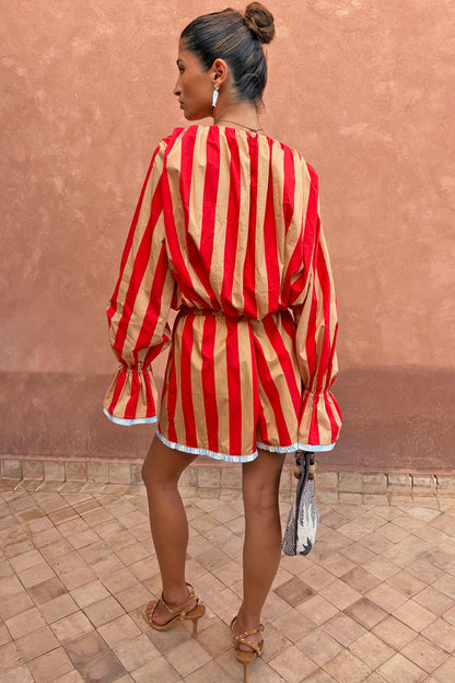 Tomato Stripe Ellie Shorts | Never Fully Dressed Deals
