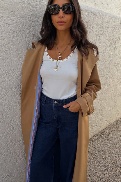 White Studded Rib Vest | Never Fully Dressed Hot Sale