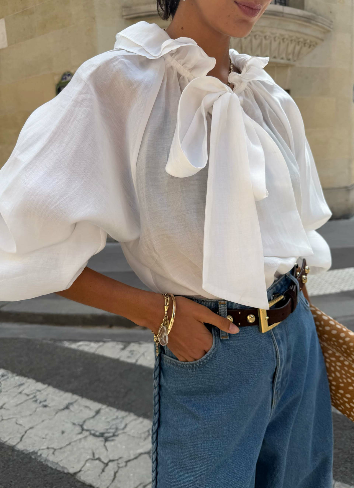 White Ruffle Shirt | Never Fully Dressed Everyday