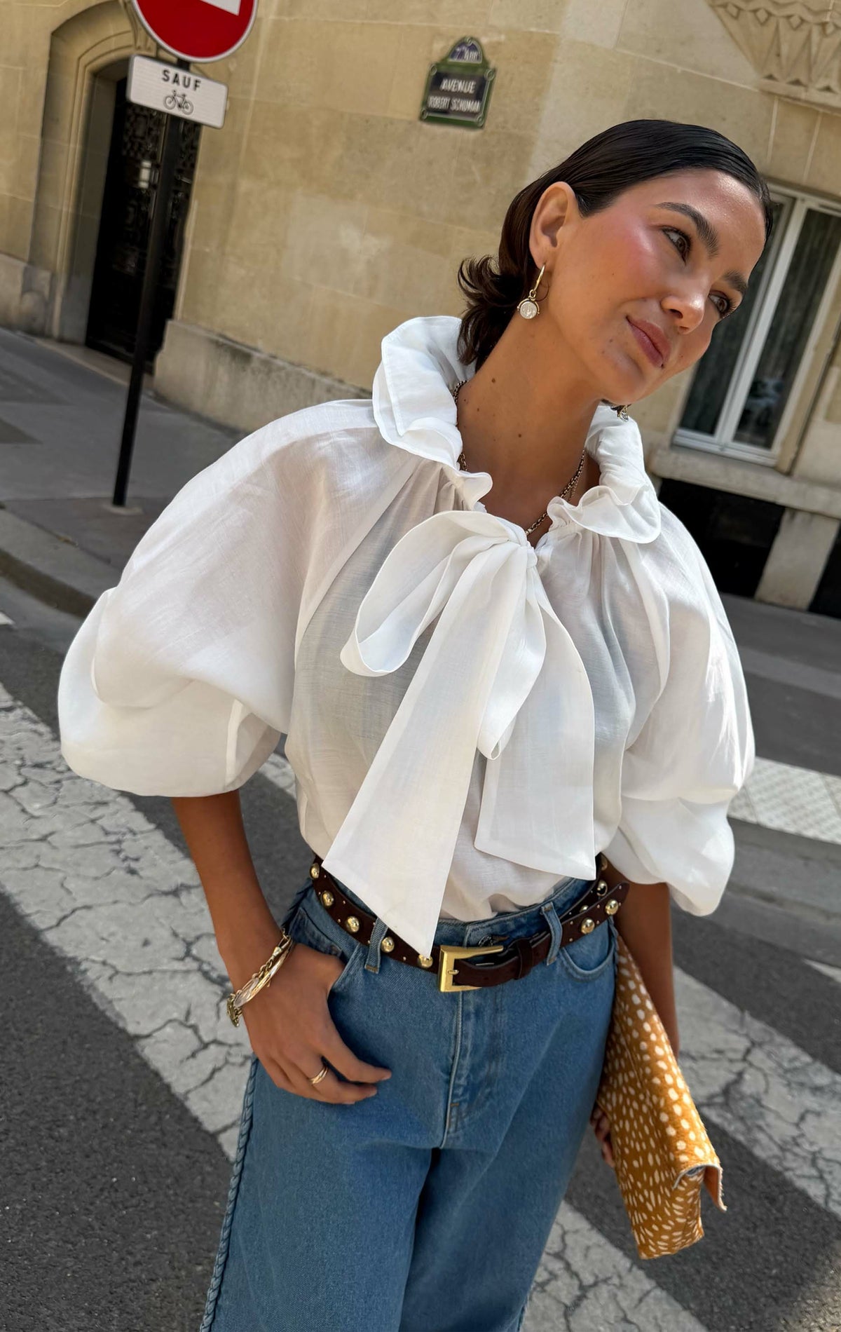 White Ruffle Shirt | Never Fully Dressed Everyday